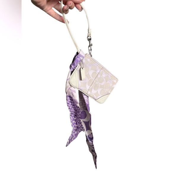 COACH Signature Monogram Wristlet - Picture 6 of 6